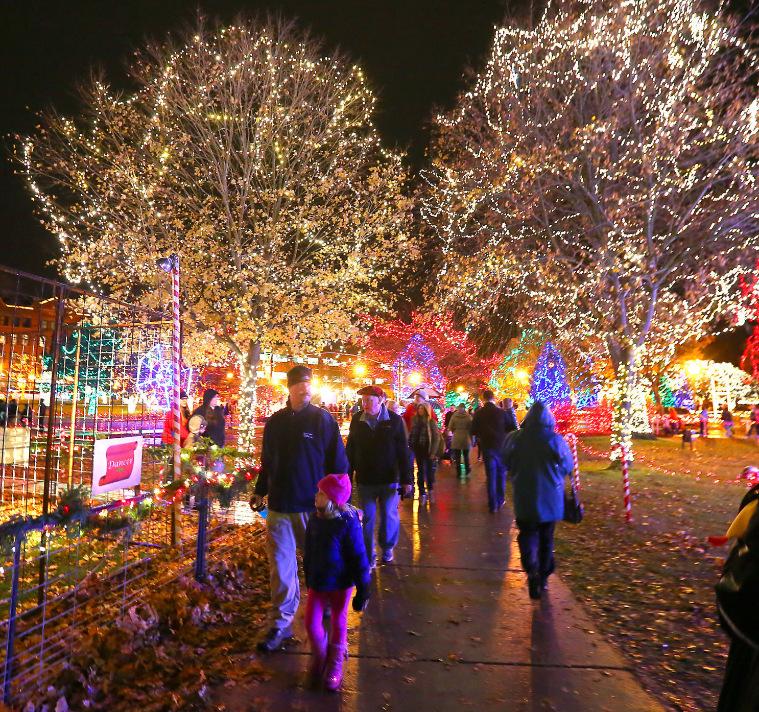 2017 Rotary Lights display in Riverside Park